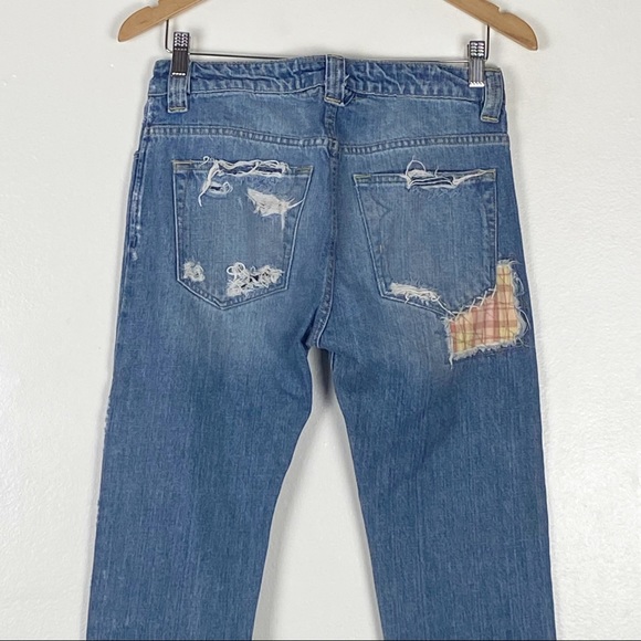 Free People Patched Distress Boyfriend Jeans - Picture 13 of 15